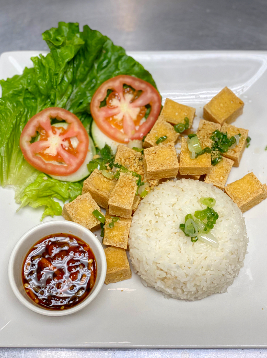 31. Rice with Crispy Tofu